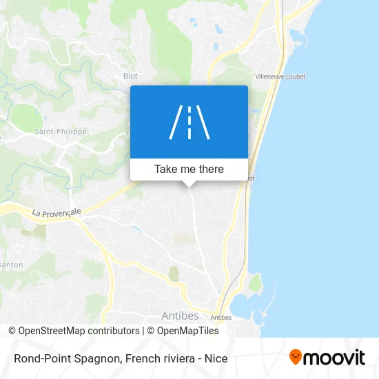 Mapa Rond-Point Spagnon