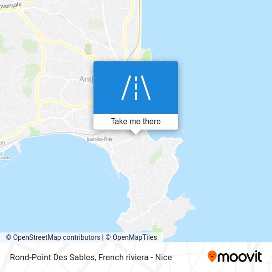 Mapa Rond-Point Des Sables