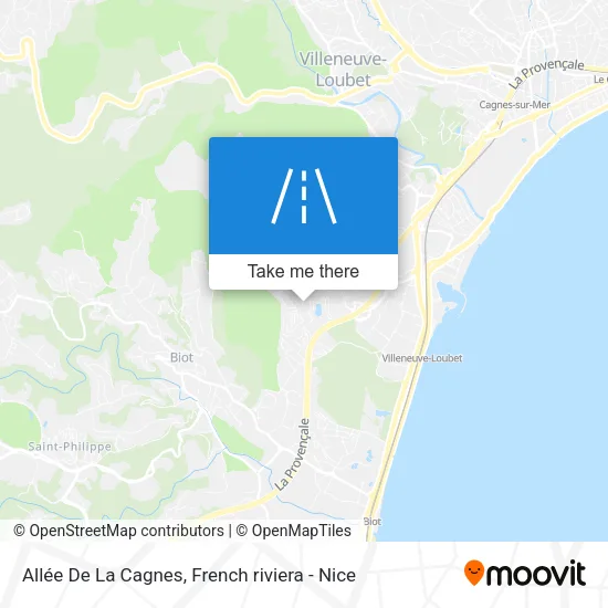 Allée De La Cagnes map