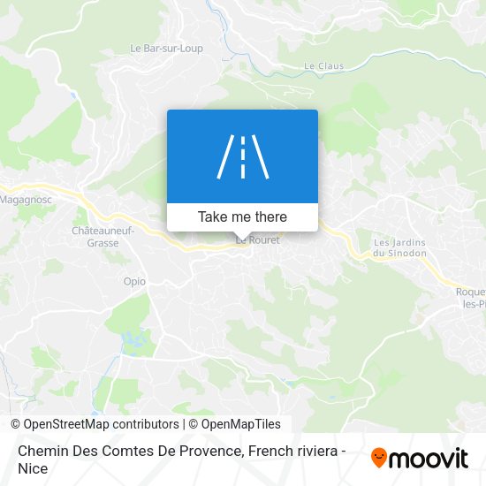 Chemin Des Comtes De Provence map