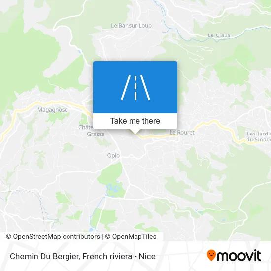 Chemin Du Bergier map