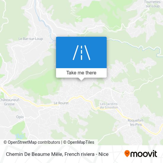 Chemin De Beaume Mêle map