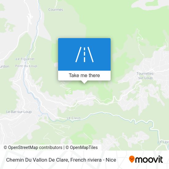 Chemin Du Vallon De Clare map