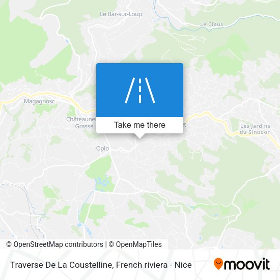 Traverse De La Coustelline map