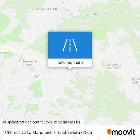 Chemin De La Marjolaine map