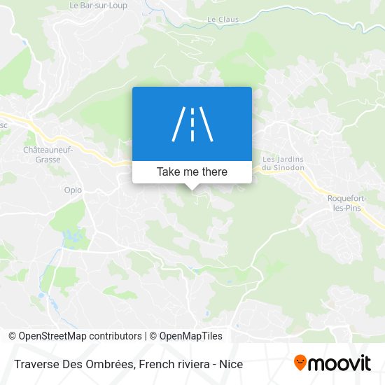 Traverse Des Ombrées map