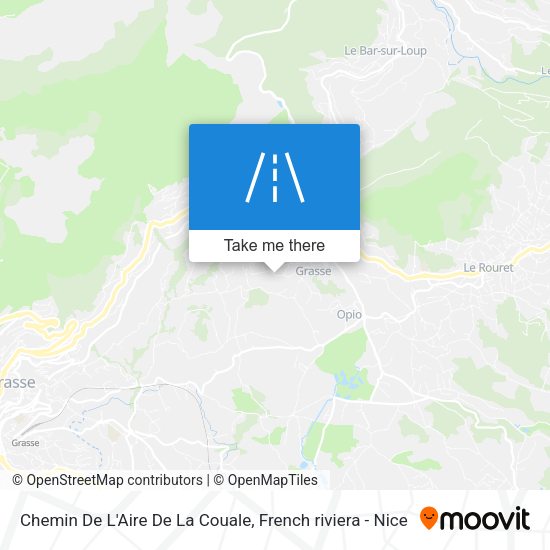 Chemin De L'Aire De La Couale map
