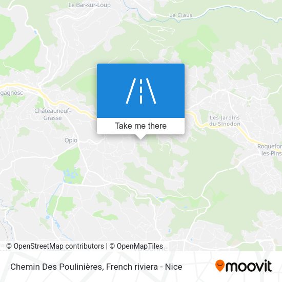 Chemin Des Poulinières map
