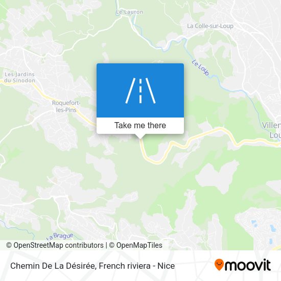 Chemin De La Désirée map