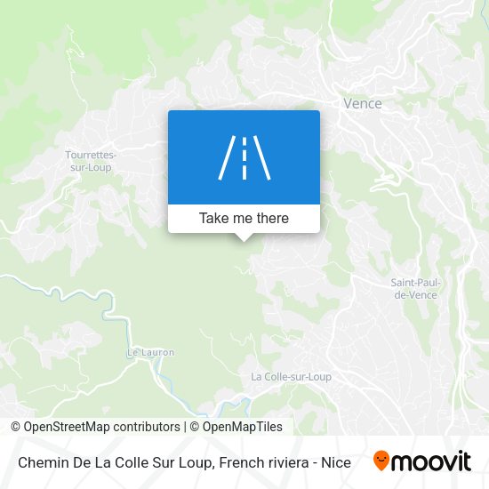 Chemin De La Colle Sur Loup map