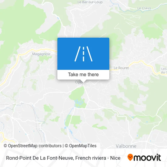 Mapa Rond-Point De La Font-Neuve