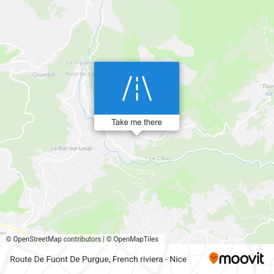 Route De Fuont De Purgue map