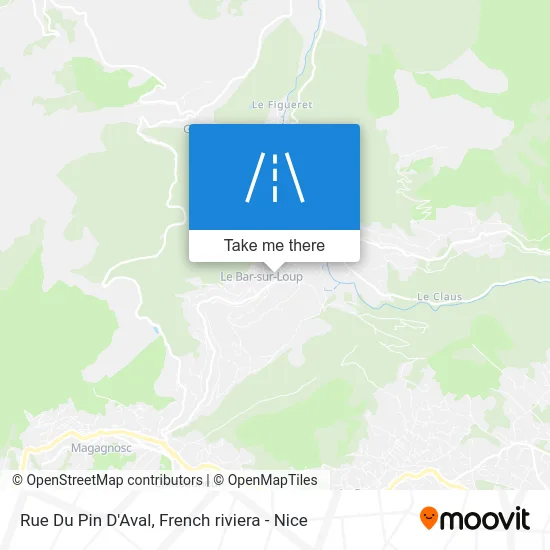 Mapa Rue Du Pin D'Aval