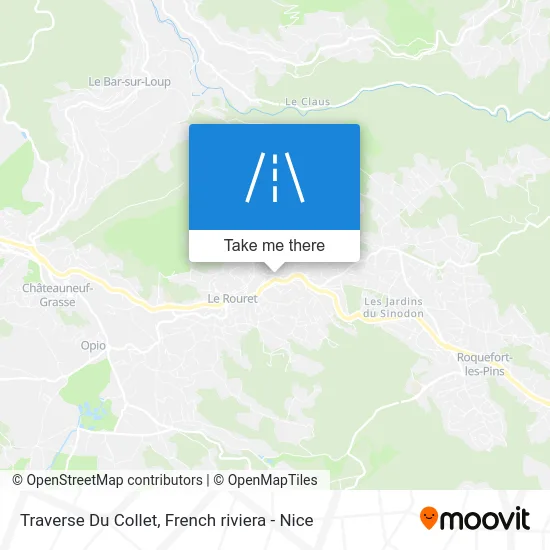Traverse Du Collet map