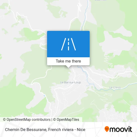 Chemin De Bessurane map
