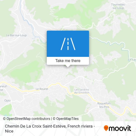 Chemin De La Croix Saint-Estève map