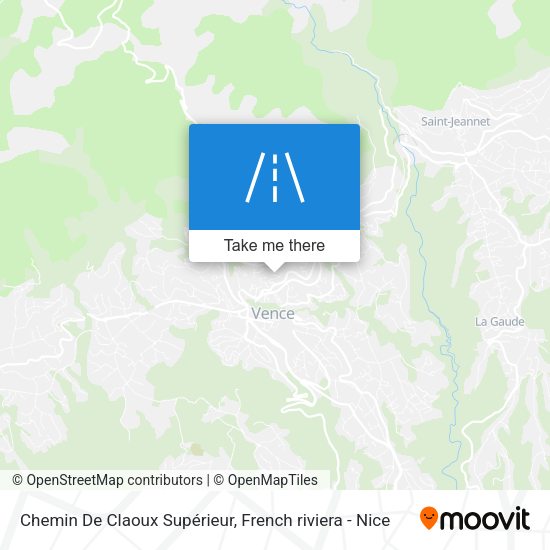 Chemin De Claoux Supérieur map