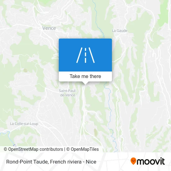 Mapa Rond-Point Taude