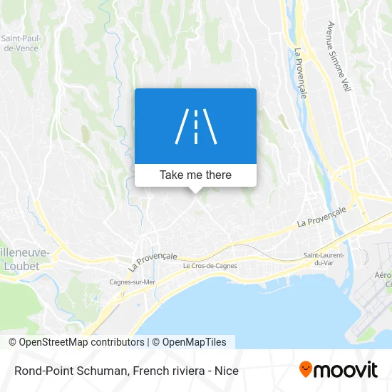 Mapa Rond-Point Schuman