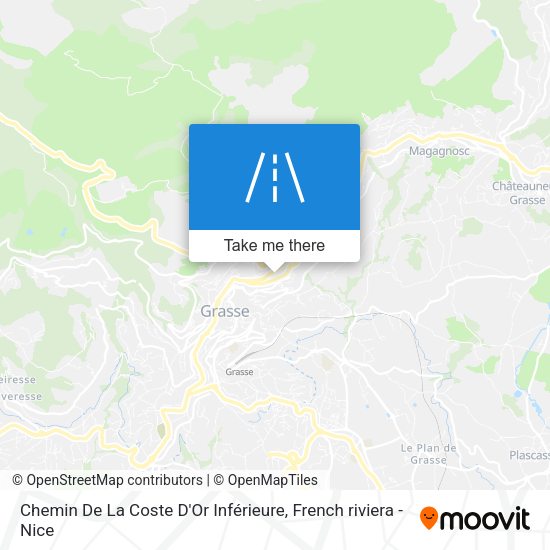Chemin De La Coste D'Or Inférieure map
