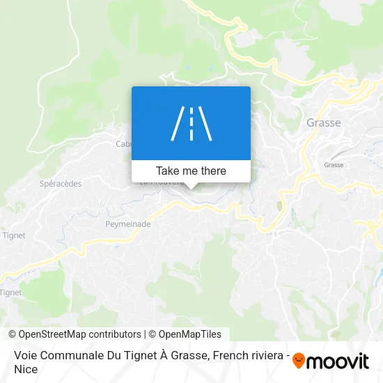Voie Communale Du Tignet À Grasse map