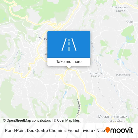 Rond-Point Des Quatre Chemins map