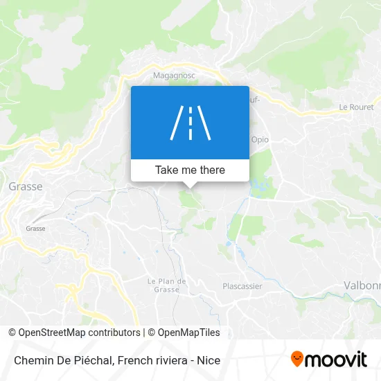 Chemin De Piéchal map