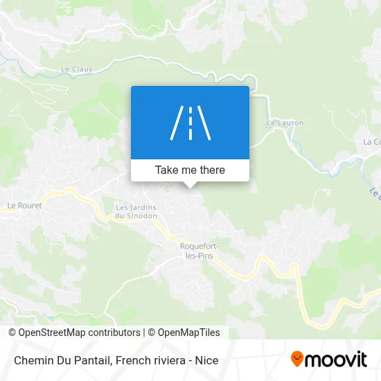 Chemin Du Pantail map
