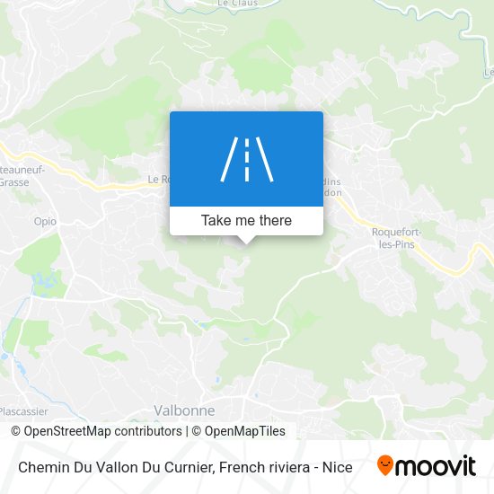Chemin Du Vallon Du Curnier map