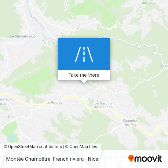 Montée Champêtre map