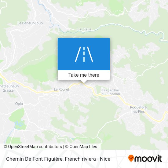 Chemin De Font Figuière map