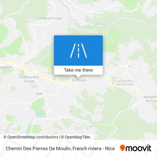 Chemin Des Pierres De Moulin map