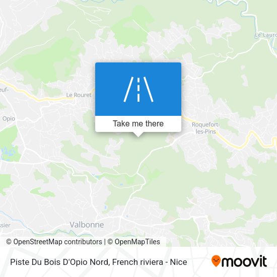 Piste Du Bois D'Opio Nord map