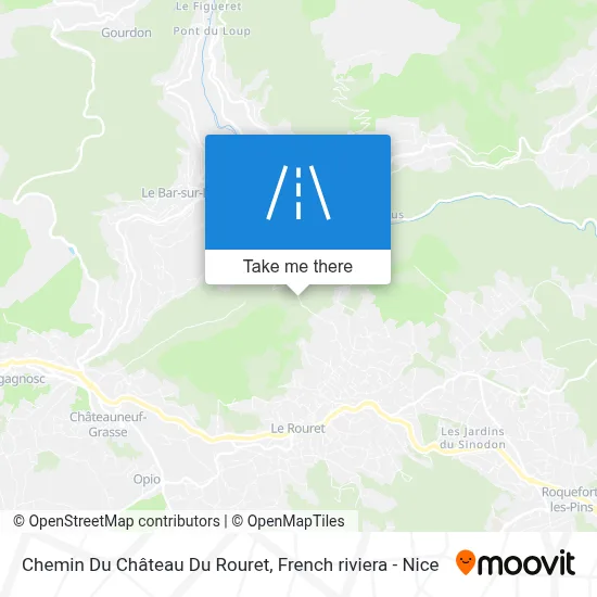 Chemin Du Château Du Rouret map