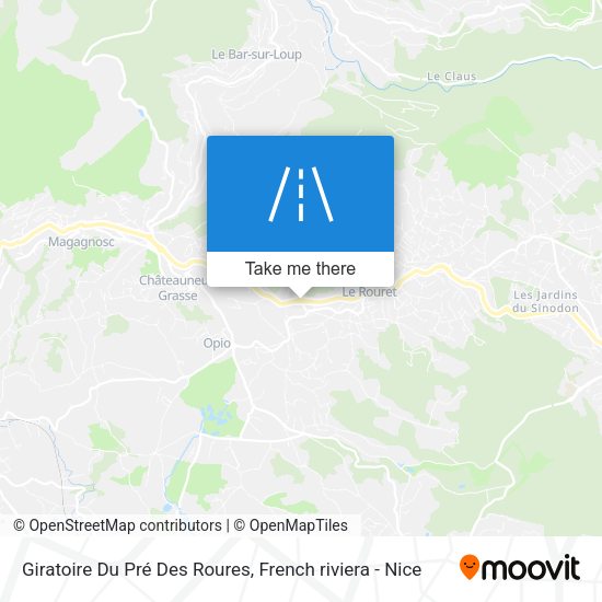 Giratoire Du Pré Des Roures map