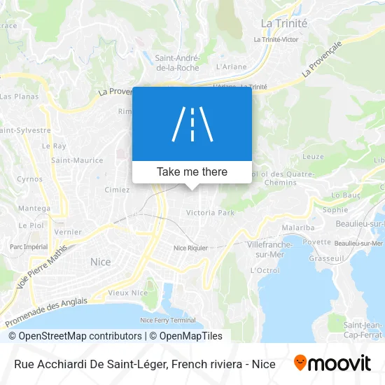 Rue Acchiardi De Saint-Léger map