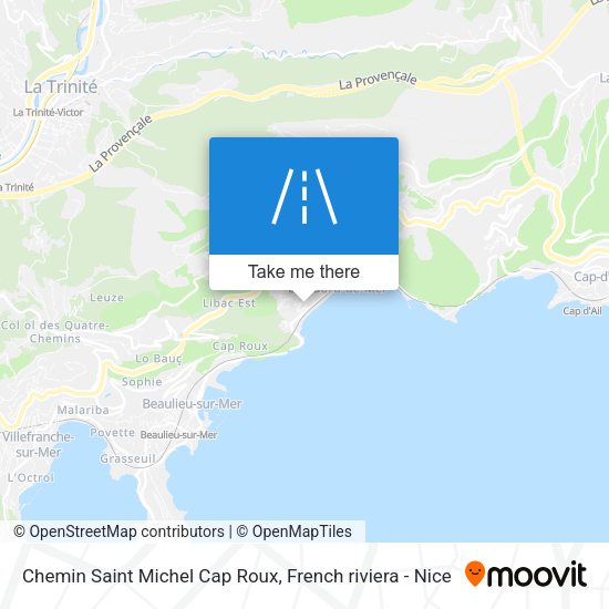 Chemin Saint Michel Cap Roux map