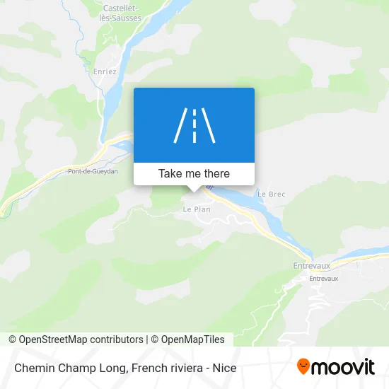 Chemin Champ Long map