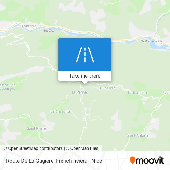 Route De La Gagière map