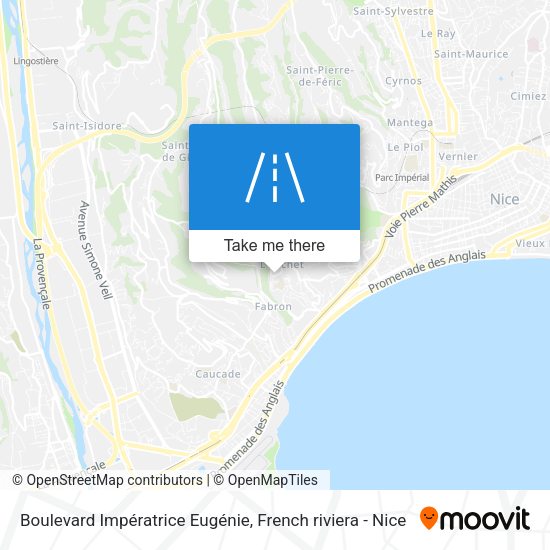 Boulevard Impératrice Eugénie map