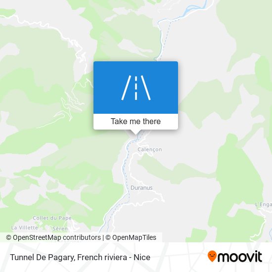 Tunnel De Pagary map