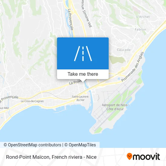 Mapa Rond-Point Maïcon