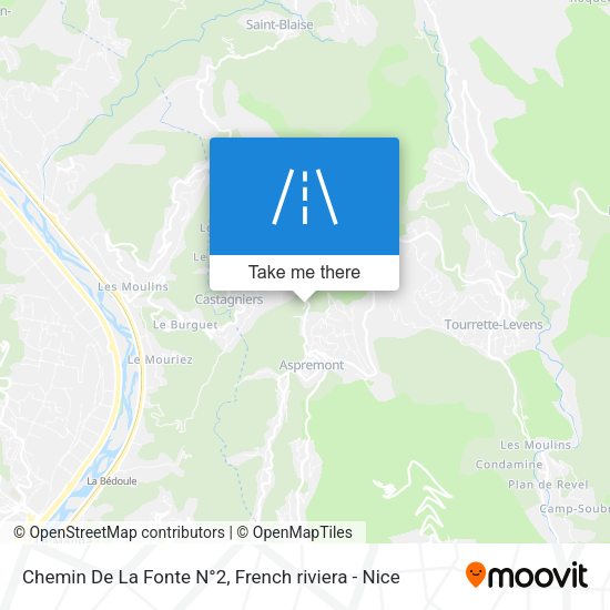 Chemin De La Fonte N°2 map