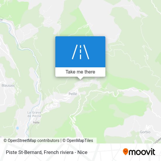 Piste St-Bernard map