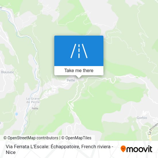 Via Ferrata L'Escale: Échappatoire map