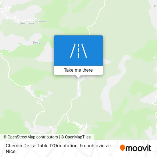 Chemin De La Table D'Orientation map