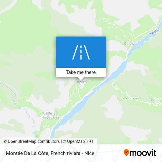 Montée De La Côte map