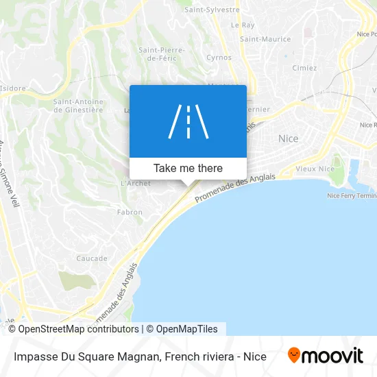 Impasse Du Square Magnan map