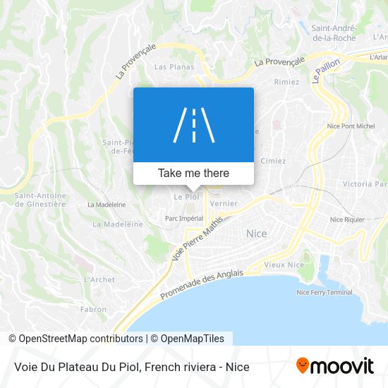 Voie Du Plateau Du Piol map