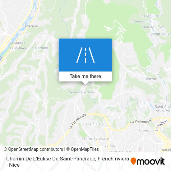 Chemin De L'Église De Saint-Pancrace map